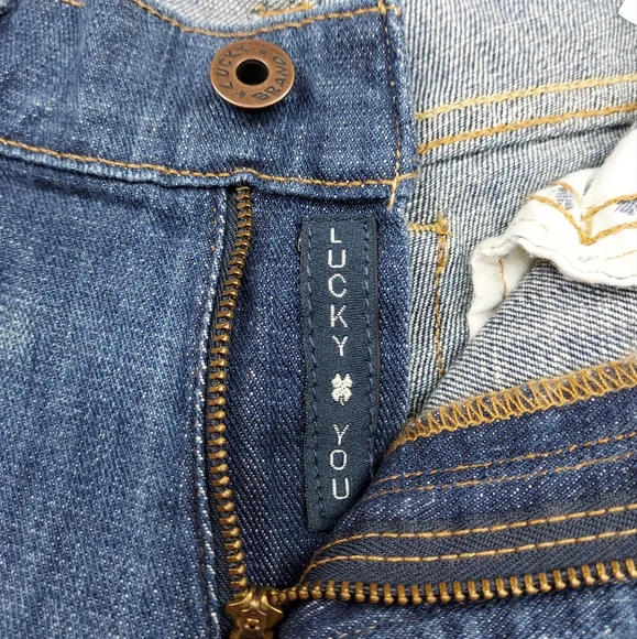 Lucky Brand Sweet Crop Mid Rise Blue Cropped Jeans Hayward Size 27 - Picture 7 of 14